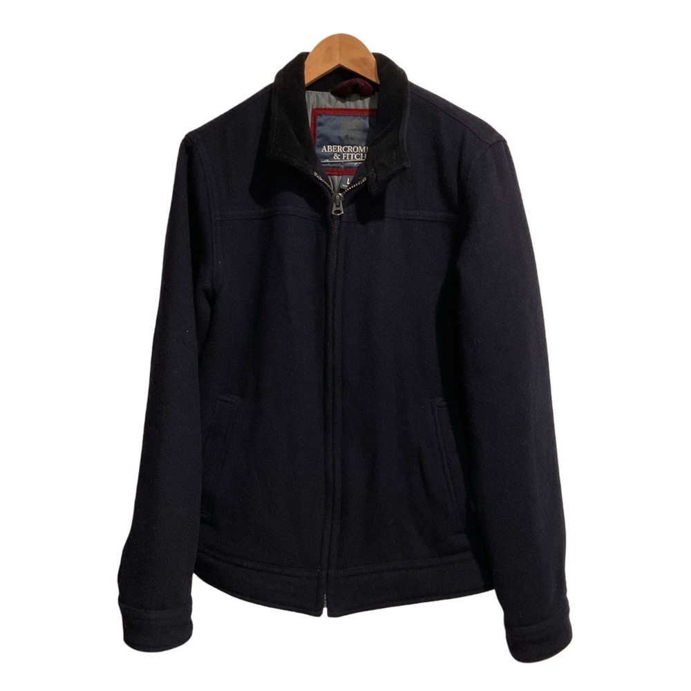 Abercrombie & Fitch‎ Men’s Wool-Blend Jacket Navy Blue